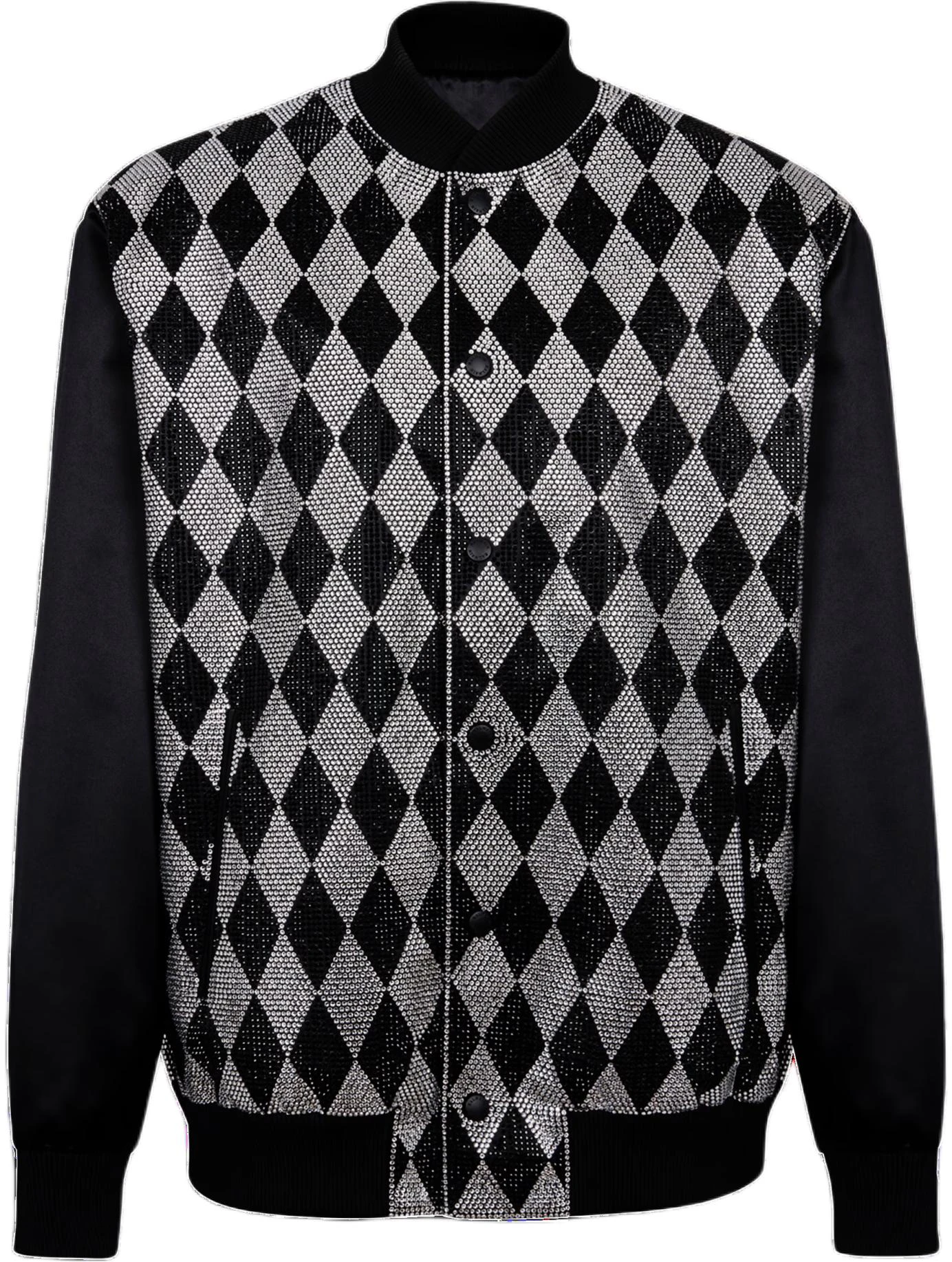 balmain-black-diamond-quilted-stand-collar-long-sleeve-jacket-dh-1-tf-617-pc-42-eaw