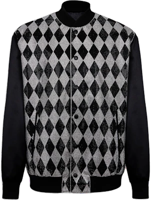 Balmain Black Diamond Quilted Stand Collar Long Sleeve Jacket DH1TF617-PC42-EAW Buy Balmain Black Diamond Quilted Stand Collar Long Sleeve Jacket DH1TF617-PC42-EAW