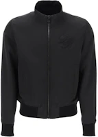 Balmain Black Embroidered Zip-Up Jacket with Stand Collar CH0TF660XI630PA Balmain Black Embroidered Zip-Up Jacket with Stand Collar CH0TF660XI630PA