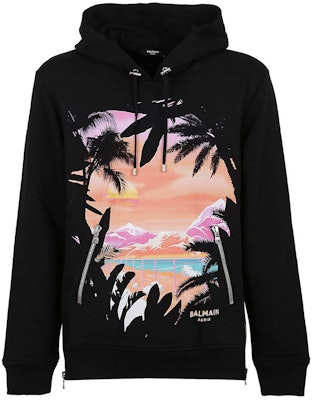 BALMAIN 黑色圖騰印花圓領衛衣 SS21 VH1JR02-0G042-AAA Buy BALMAIN 黑色圖騰印花圓領衛衣 SS21 VH1JR02-0G042-AAA