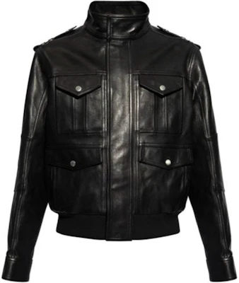 Balmain Black High-Neck Full-Zip Jacket DH1TE131-LC62-0PA Buy Balmain Black High-Neck Full-Zip Jacket DH1TE131-LC62-0PA