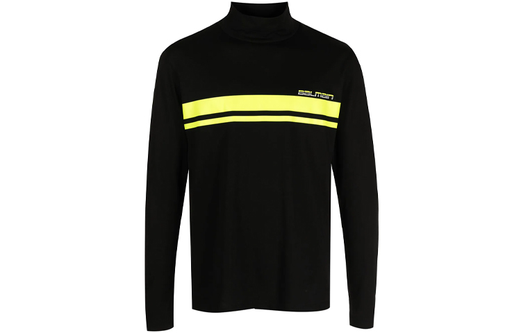 Balmain Black Logo Print Sweatshirt WH2AR021B158-BLACK