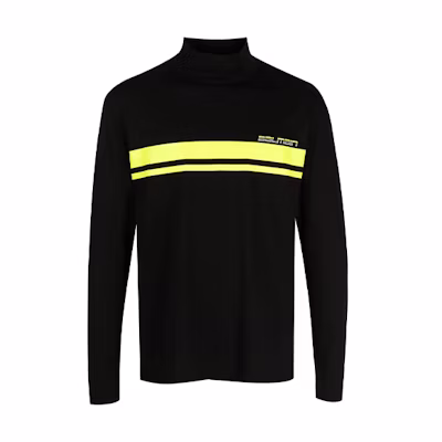 Balmain Black Logo Print Sweatshirt WH2AR021B158-BLACK