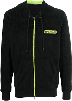 Balmain Hoodie Jaket Lengan Panjang Logo Hitam Terbaru YH1JX000JD04EAP Buy Balmain Hoodie Jaket Lengan Panjang Logo Hitam Terbaru YH1JX000JD04EAP