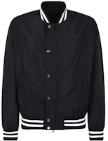 Balmain Black Logo Snap Button Aviator Jacket WH1TF002X137-0PA Balmain Black Logo Snap Button Aviator Jacket WH1TF002X137-0PA