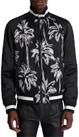 Balmain Black Printed Slim Fit Zip-Up Jacket with Stand Collar DH1TF825VF43-EAB Balmain Black Printed Slim Fit Zip-Up Jacket with Stand Collar DH1TF825VF43-EAB