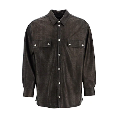 Balmain Black Striped Collar Long Sleeve Jacket AH0HS185-LC42-0PA