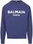 Buy Balmain 藍色字母印花設計圓領衛衣 BH1JQ005BB65SJW