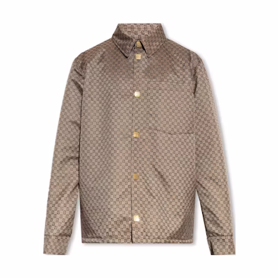 Balmain Brown Monogram Single-Breasted Long Sleeve Jacket BH2HD002-XH53-WFP