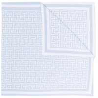 BALMAIN Classic Logo Jacquard Scarf White/Light Blue Men’s. WH1XG000K036-GFQ BALMAIN Classic Logo Jacquard Scarf White/Light Blue Men’s. WH1XG000K036-GFQ