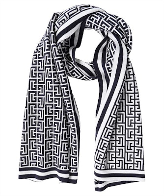발망 클래식 로고 패턴 스카프 화이트/블랙. WH1XG000K036-GCR Order 발망 클래식 로고 패턴 스카프 화이트/블랙. WH1XG000K036-GCR