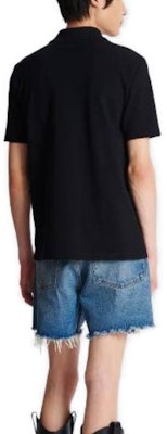 BALMAIN Polo Hitam Bordir Lengan Pendek Pullover. CH1GC026-BC62-EAB Shop BALMAIN Polo Hitam Bordir Lengan Pendek Pullover. CH1GC026-BC62-EAB