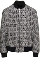 Balmain Full Monogram Print Reversible Jacket Black BH1TF064-MB67-GFE Balmain Full Monogram Print Reversible Jacket Black BH1TF064-MB67-GFE