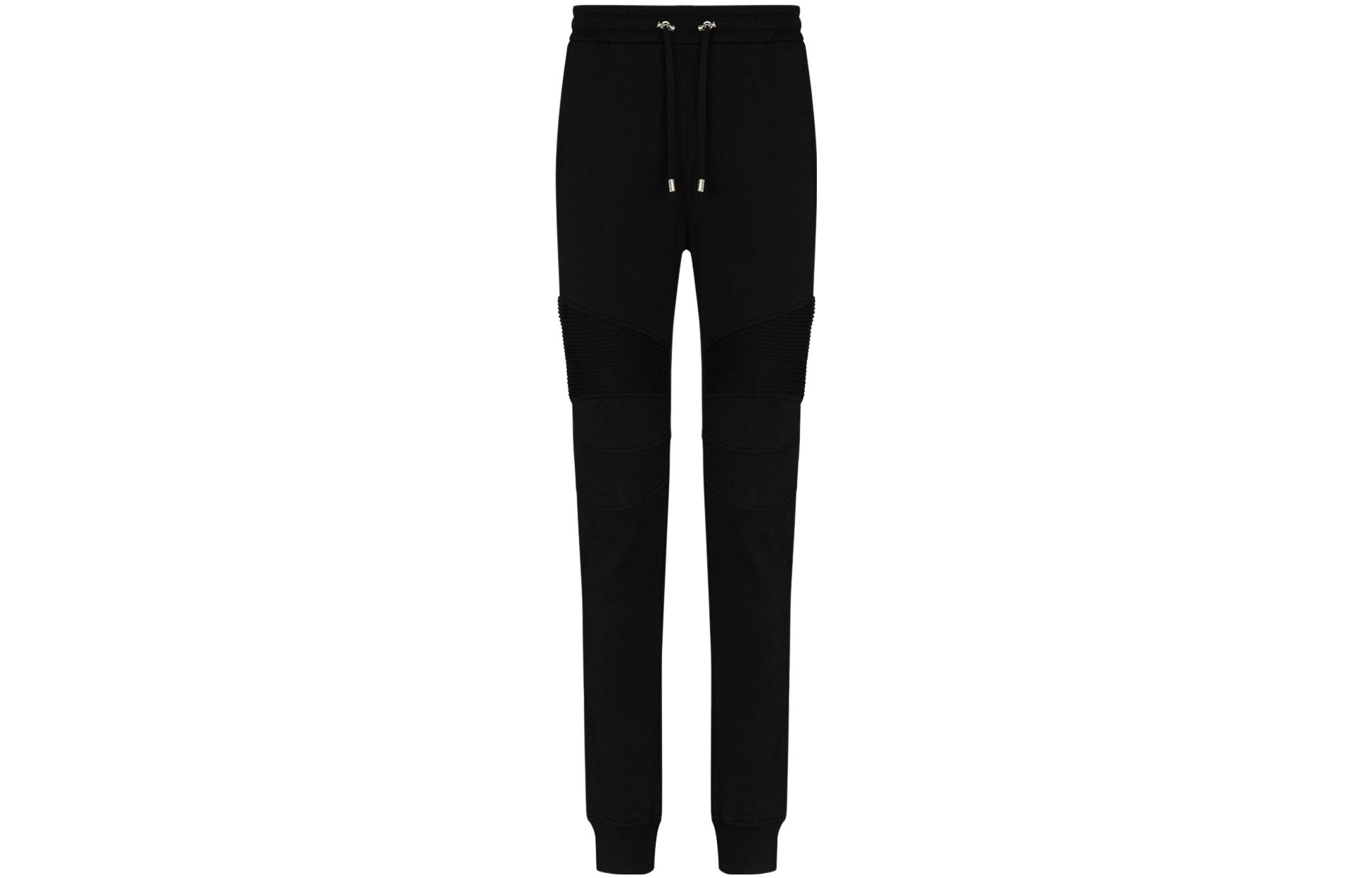 BALMAIN FW21  Black Track Pants with Back Logo. XH1OB000-BB04-EAB