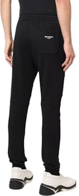 발망 FW21 블랙 로고 백 트랙 팬츠. XH1OB000-BB04-EAB Details for 발망 FW21 블랙 로고 백 트랙 팬츠. XH1OB000-BB04-EAB