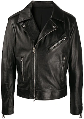 Balmain FW21 Black Moto Leather Jacket with Logo Design Long Sleeve UH18137Z307-0PA Buy Balmain FW21 Black Moto Leather Jacket with Logo Design Long Sleeve UH18137Z307-0PA