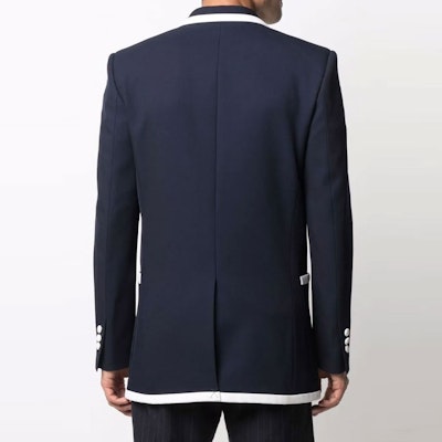 BALMAIN FW21 藍色刺繡網球標誌修身西裝外套。 WH1SI003081W-SAJ Purchase BALMAIN FW21 藍色刺繡網球標誌修身西裝外套。 WH1SI003081W-SAJ