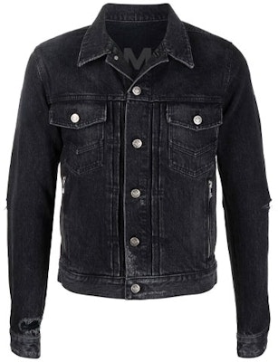 발망 FW21 디스트레스드 데님 자켓 남성 블랙 WH0TC015-013D-0PA Order 발망 FW21 디스트레스드 데님 자켓 남성 블랙 WH0TC015-013D-0PA