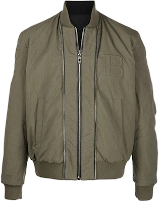 Balmain FW21 Embossed Logo Bomber Jacket Green () VH1TF003187C-7UA Buy Balmain FW21 Embossed Logo Bomber Jacket Green () VH1TF003187C-7UA