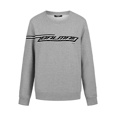 Balmain FW21 Letter Logo Print Long Sleeve Sweatshirt Dark Grey WH1JQ040-B137-YBQ