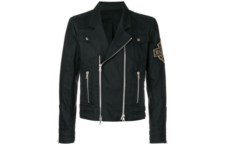 Balmain FW21 Logo Embroidered Jacket Black () S8H2071T283B-176