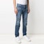 Purchase BALMAIN FW21 Logo Patch Jeans Lelaki Biru Ribbed Tapered Terkini. WH1MH005-031D-6AA