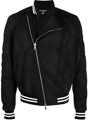 발망 FW21 로고 프린트 봄버 재킷 블랙 XH1TF086XB27-EAB Buy 발망 FW21 로고 프린트 봄버 재킷 블랙 XH1TF086XB27-EAB