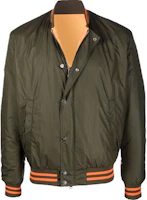 Balmain FW21 Logo Print Striped Jacket Army Green Long Sleeve WH0TF002140X-UDC Balmain FW21 Logo Print Striped Jacket Army Green Long Sleeve WH0TF002140X-UDC