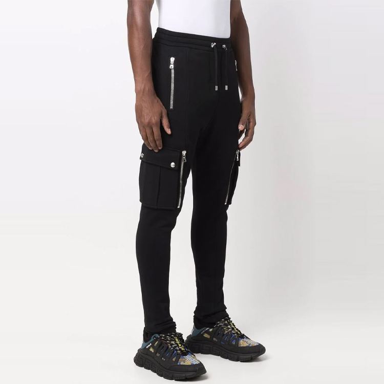 Shop 巴尔曼FW21修身中腰休闲工装裤黑色 WH1OB08-0B137-0PA