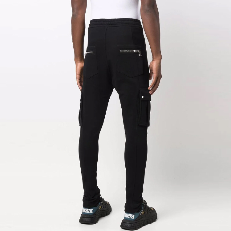 Purchase 巴尔曼FW21修身中腰休闲工装裤黑色 WH1OB08-0B137-0PA