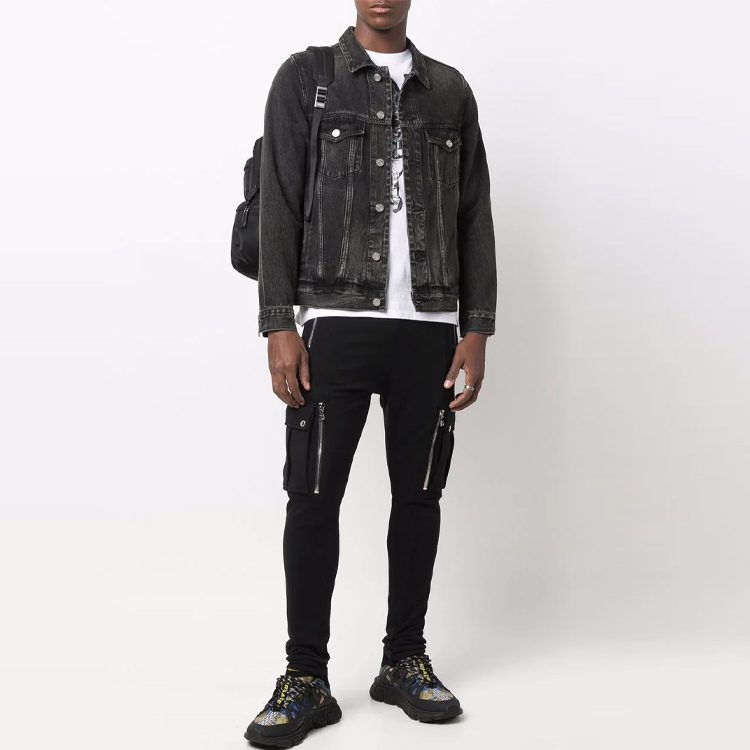 Details for 巴尔曼FW21修身中腰休闲工装裤黑色 WH1OB08-0B137-0PA