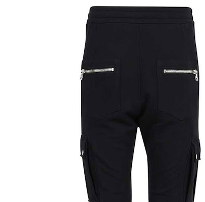 巴尔曼FW21修身中腰休闲工装裤黑色 WH1OB08-0B137-0PA Cheap 巴尔曼FW21修身中腰休闲工装裤黑色 WH1OB08-0B137-0PA