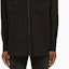 Cheap BALMAIN FW22 Black Long Sleeve Shirt with Logo Print and Zipper Pockets YH1HD010CB33-0PA