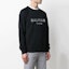 Purchase BALMAIN FW22 Letter Print Crewneck Sweatshirt Black Silver YH1JQ005BB29-EAC