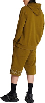 巴爾曼 FW22 橄欖綠字母印花休閒連帽衫 AH1JT046BC22-UEN Shop 巴爾曼 FW22 橄欖綠字母印花休閒連帽衫 AH1JT046BC22-UEN