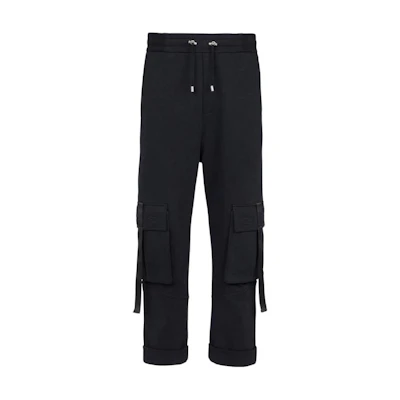 BALMAIN FW22 Solid Color Straight-Leg Cargo Pants Casual Trousers YH0OB190BB93EEC
