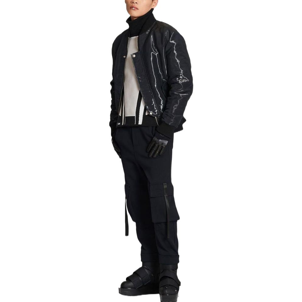 Lookbook バルマン FW22 無地 ストレートレッグ カーゴパンツ カジュアルトラウザーズ YH0OB190BB93EEC