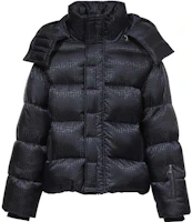 Balmain FW22 All-Over Logo Striped Zip Jacket Black YH2TP110XB11-EAP Balmain FW22 All-Over Logo Striped Zip Jacket Black YH2TP110XB11-EAP