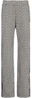 BALMAIN FW22 All-Over Print Wide-Leg Pants Black Casual Trousers YH1OB151JB22GFE BALMAIN FW22 All-Over Print Wide-Leg Pants Black Casual Trousers YH1OB151JB22GFE