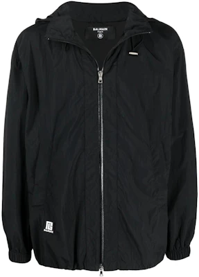 Balmain FW22 Jaket Hoodie Hitam dengan Resleting & Back Print. XH1TI050XB060PA Buy Balmain FW22 Jaket Hoodie Hitam dengan Resleting & Back Print. XH1TI050XB060PA