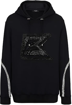 Balmain FW22 Hoodie Logo Kristal Hitam YH0JT046PB40EEF Buy Balmain FW22 Hoodie Logo Kristal Hitam YH0JT046PB40EEF