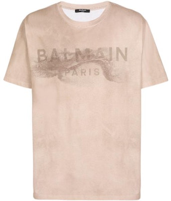 BALMAIN FW22 Gold Letter Print Short Sleeve T-Shirt Fashion Tee AH1EG010GC61-WDV Buy BALMAIN FW22 Gold Letter Print Short Sleeve T-Shirt Fashion Tee AH1EG010GC61-WDV