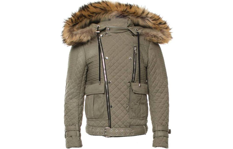 Balmain FW22 Green Zip-Up Hoodie Jacket W4HT266C631-147