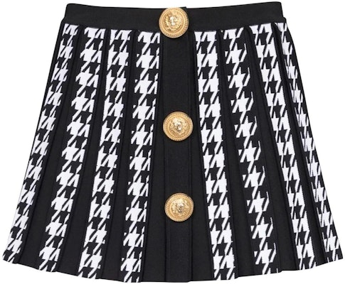 발망 FW22 하운즈투스 플리츠 미니스커트 블랙 YF1LB479KC23-EAB Buy 발망 FW22 하운즈투스 플리츠 미니스커트 블랙 YF1LB479KC23-EAB