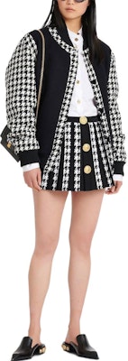 발망 FW22 하운즈투스 플리츠 미니스커트 블랙 YF1LB479KC23-EAB Shop 발망 FW22 하운즈투스 플리츠 미니스커트 블랙 YF1LB479KC23-EAB