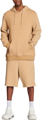 BALMAIN FW22 男士棕色標誌浮雕抽繩腰帶百慕達短褲 YH0OA049JB15-8KC Lookbook BALMAIN FW22 男士棕色標誌浮雕抽繩腰帶百慕達短褲 YH0OA049JB15-8KC