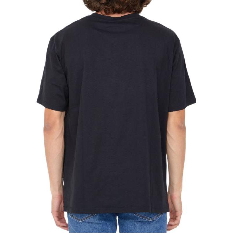 Shop 巴尔曼FW22标志印花黑色圆领T恤 时尚短袖 YH1EG000BB73EAB