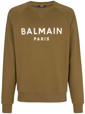BALMAIN FW22 棕色Logo印花圓領運動衫 時尚。 AH1JQ005BB65-UEG Buy BALMAIN FW22 棕色Logo印花圓領運動衫 時尚。 AH1JQ005BB65-UEG