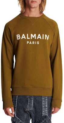 BALMAIN FW22 棕色Logo印花圓領運動衫 時尚。 AH1JQ005BB65-UEG Lookbook BALMAIN FW22 棕色Logo印花圓領運動衫 時尚。 AH1JQ005BB65-UEG