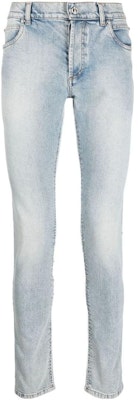 巴尔曼 FW22 男士蓝色中腰修身直筒休闲牛仔裤 YH0MG000DC57-6FC Order 巴尔曼 FW22 男士蓝色中腰修身直筒休闲牛仔裤 YH0MG000DC57-6FC